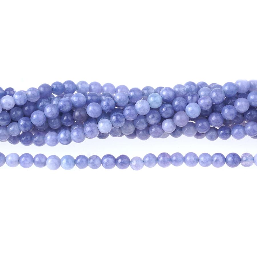 Tanzanite Quartz  4mm Round - 15-16 Inch