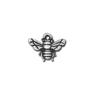 12mm Antique Silver Honeybee Charm by TierraCast - Goody Beads