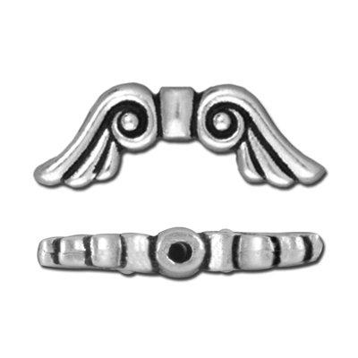 20mm Antique Silver Angel Wings Bead by TierraCast - Goody Beads