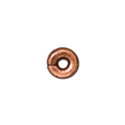 4mm Antique Copper Kenyan Heishi Spacer by TierraCast - Goody Beads