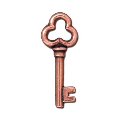 22mm Antique Copper Key Charm by TierraCast - Goody Beads