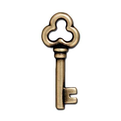 22mm Brass Oxide Key Charm by TierraCast - Goody Beads