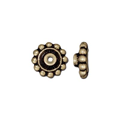 8mm Brass Oxide Bead Aligner by TierraCast - Goody Beads