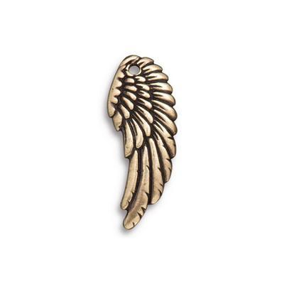 11mm Brass Oxide Wing by Tierracast - Goody Beads