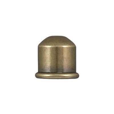 10mm Brass Oxide Plated Brass Plated Brass Cupola Cord End by TierraCast - Goody Beads