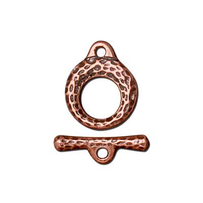 14mm Antique Copper Maker's Toggle Clasp by TierraCast - Goody Beads