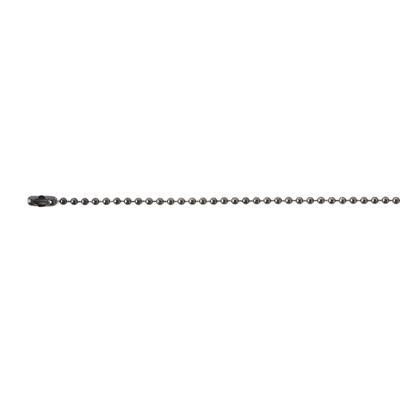 30 Inch 2.4mm Black Stainless Ball Chain Necklace - Goody Beads