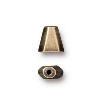 6mm Brass Oxide Trapezoid Bead by TierraCast - Goody Beads