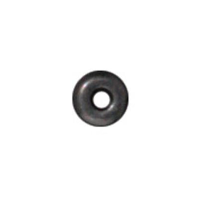 3mm Black Plated Plated Heishi Disk Bead by TierraCast - Goody Beads