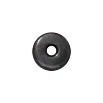 5mm Black Plated Heishi Disk Bead by TierraCast - Goody Beads