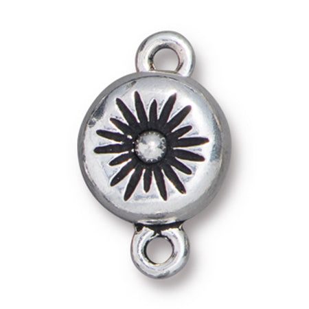 17.5mm Antique Silver Plated Starburst Magnetic Clasp By TierraCast - Goody Beads