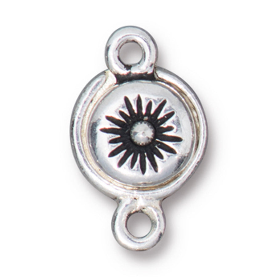 17.5mm Antique Silver Plated Starburst Magnetic Clasp By TierraCast - Goody Beads