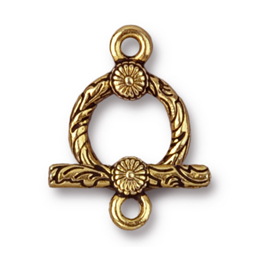 24mm Antique Gold Western Toggle Clasp Set By TierraCast - Goody Beads