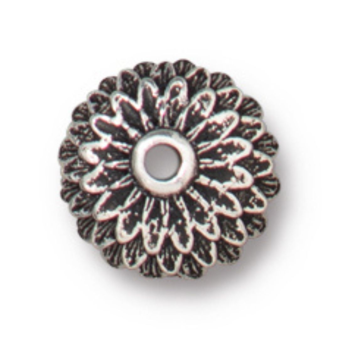 10x5mm Antique Silver Acorn Bead Cap By TierraCast - Goody Beads