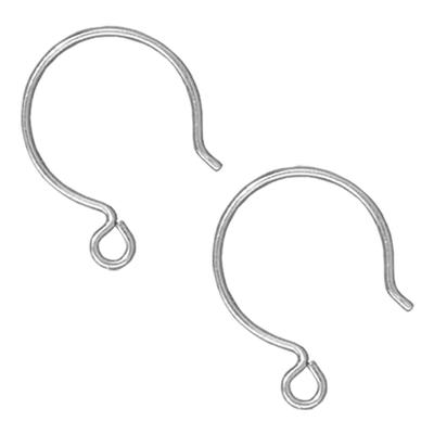 Sterling Silver Hoop Earring Wires with Loop by Tierracast® - Goody Beads