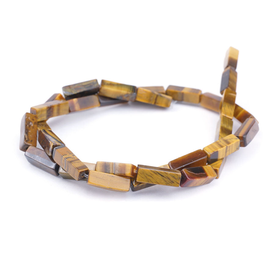 Tiger Eye 4X13mm Rectangle Tube - Limited Editions - Goody Beads