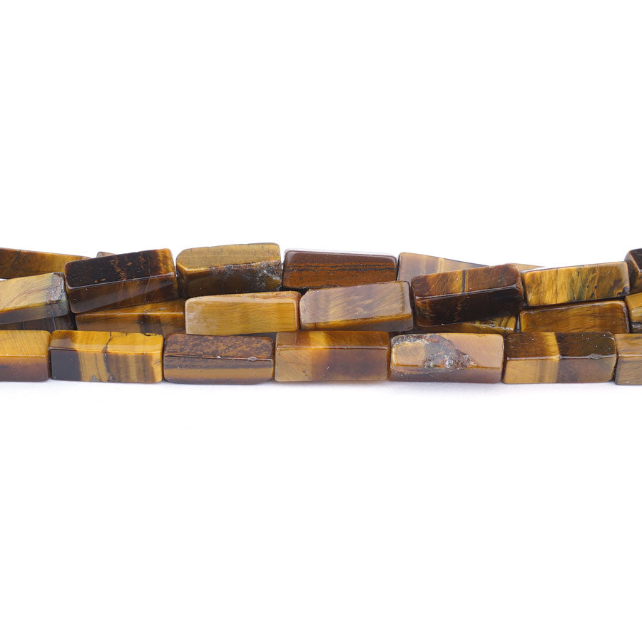 Tiger Eye 4X13mm Rectangle Tube - Limited Editions - Goody Beads