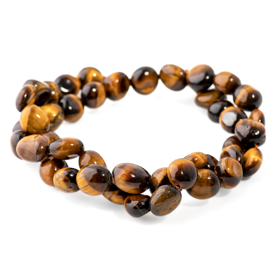 Tiger Eye 7x9-8x10mm Pebble - 15-16 Inch