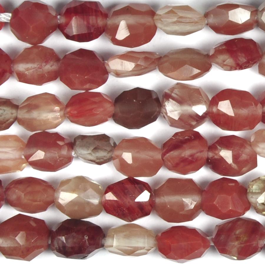 Tibetan Sunstone 5x7mm Faceted Oval 15-16 Inch