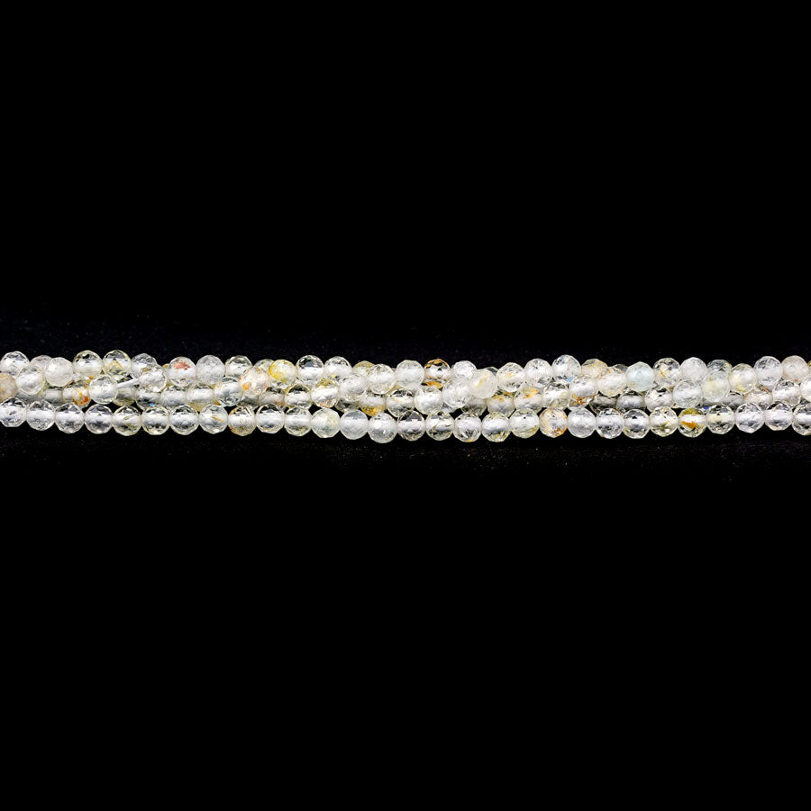 3mm Topaz Dendritic Faceted Round A Grade - 15-16 Inch - Goody Beads