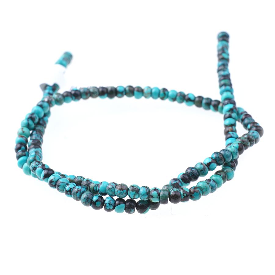 Natural Hubei Turquoise 4mm Rondelle 15-16 Inch