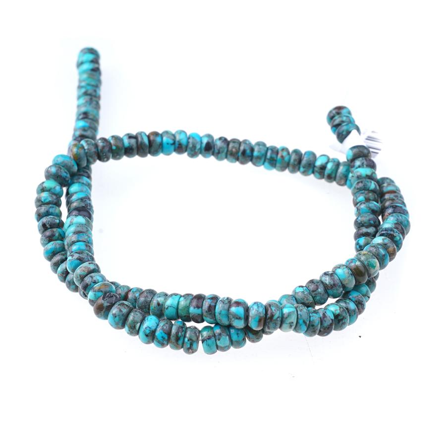 Natural Hubei Turquoise 6-7mm Rondelle 15-16 Inch