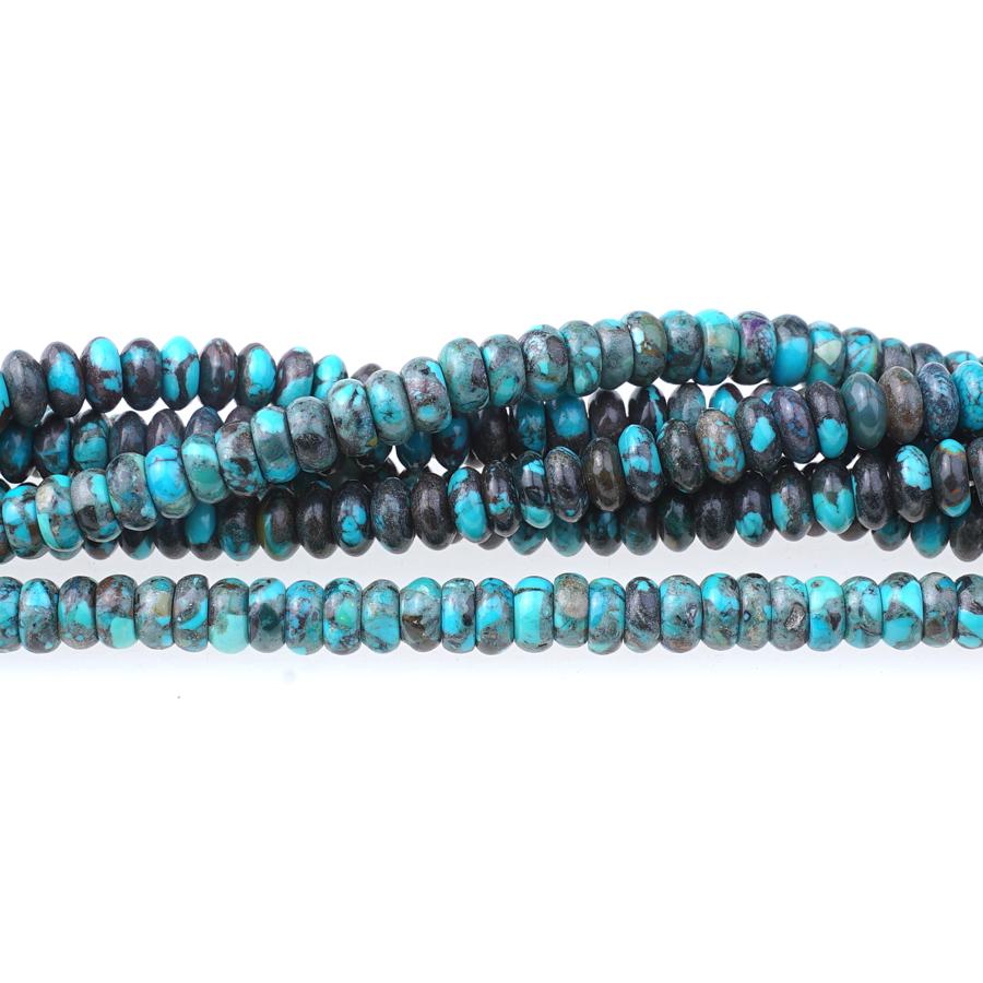 Natural Hubei Turquoise 6-7mm Rondelle 15-16 Inch