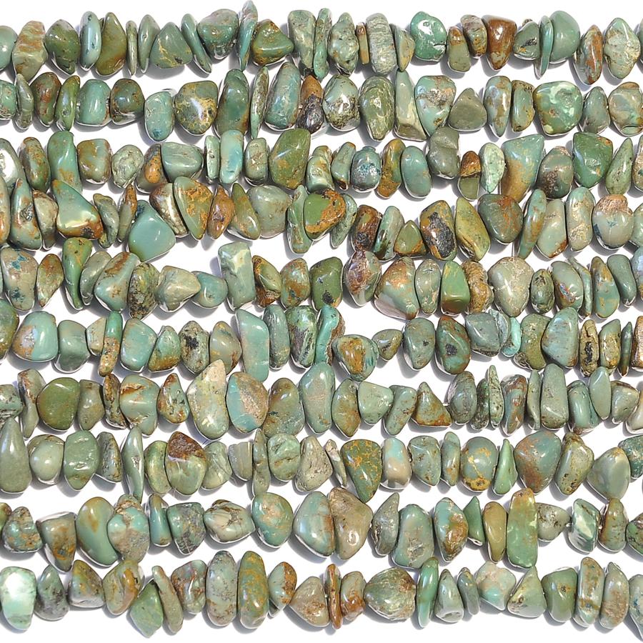 Turquoise 1mm - 8mm Green Nuggets - Goody Beads