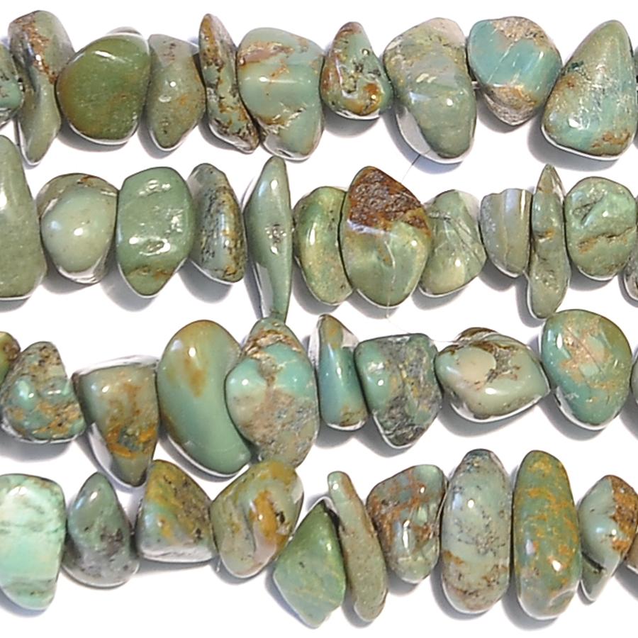 Turquoise 1mm - 8mm Green Nuggets - Goody Beads