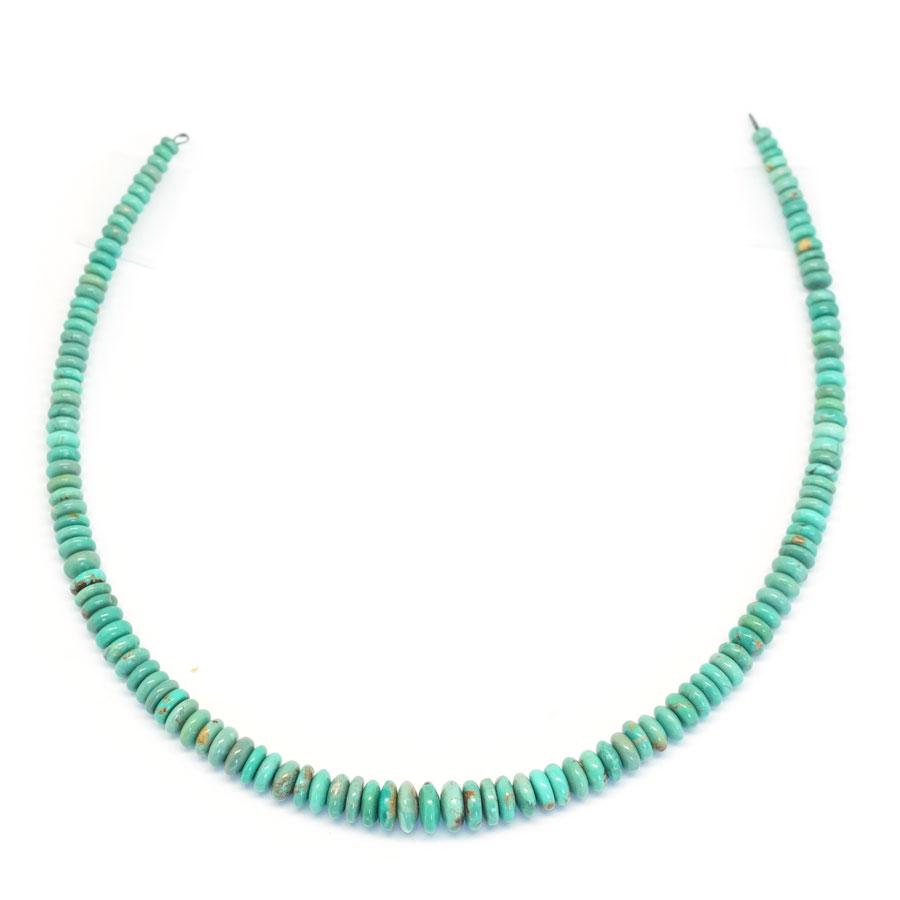 Elisa Turquoise Graduated 6-9mm Rondelle - 15-16 Inch