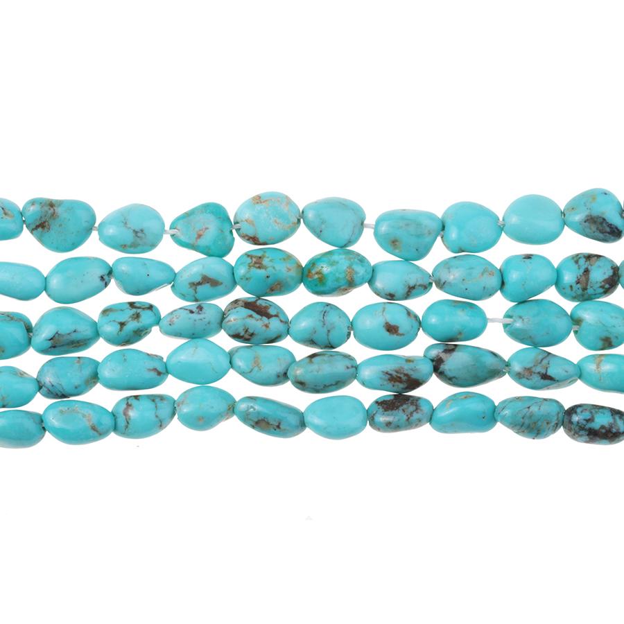 Kingman Turquoise 5-6mm Nugget 15-16 Inch