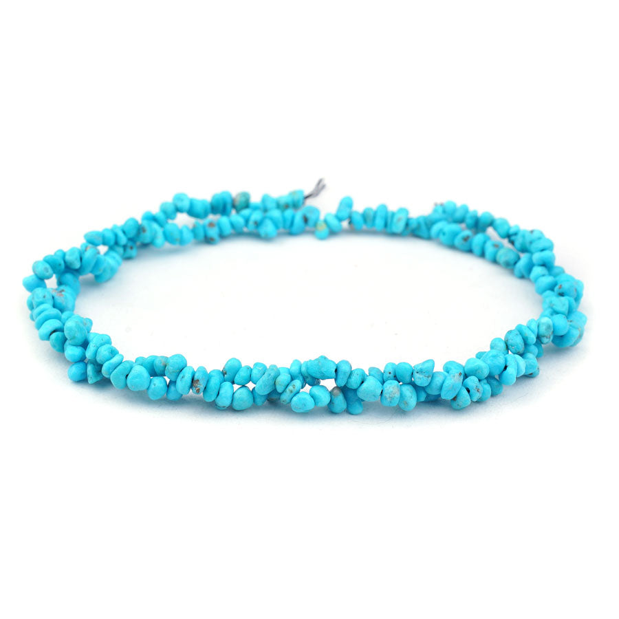 Sleeping Beauty Turquoise 3-6mm Chip Limited Editions 18" Strand - DSPremier - Goody Beads