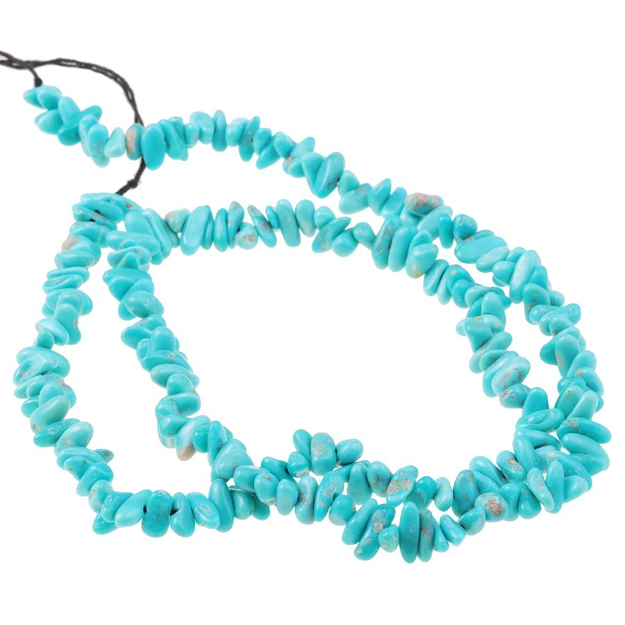 Sleeping Beauty Turquoise 5-6mm Chips 15-16 Inch