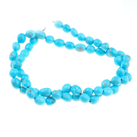 Sleeping Beauty Turquoise  6-8mm Nugget - 15-16 Inch