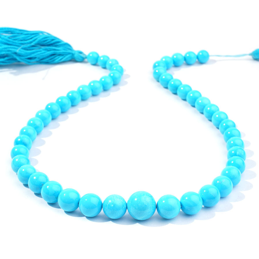 Sleeping Beauty Turquoise 9-24mm Round Graduated Limited Editions 16-18" Strand - DSPremier - Goody Beads