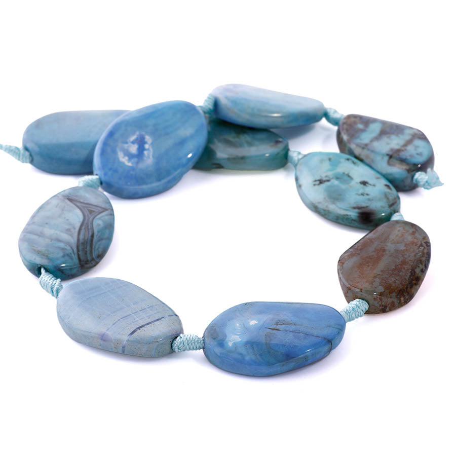 Terra Agate 20x30mm Free Form Oval 15-16 Inch