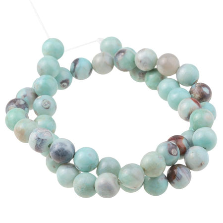 Terra Agate 8mm Round 15-16 Inch