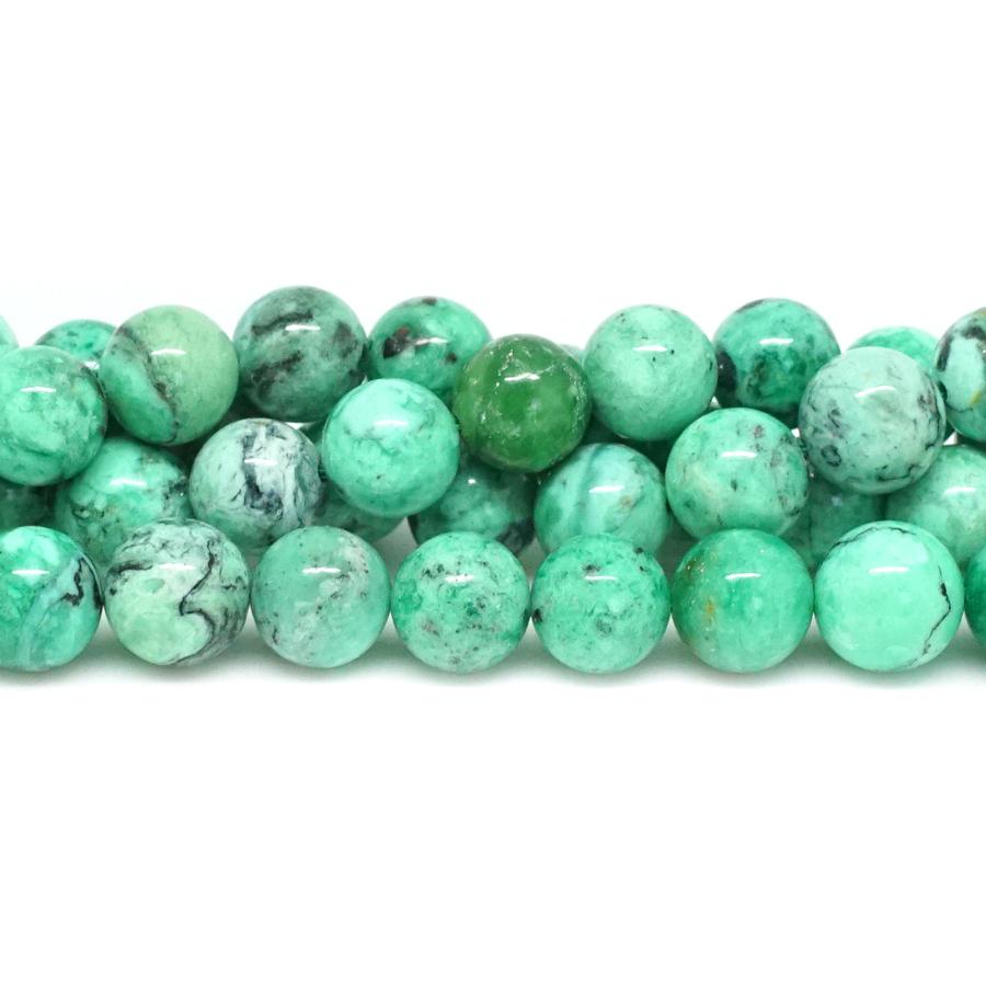 Variscite A-Grade 10mm Round - 15-16 Inch