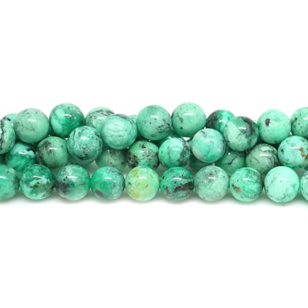 Variscite A-Grade 8mm Round - 15-16 Inch