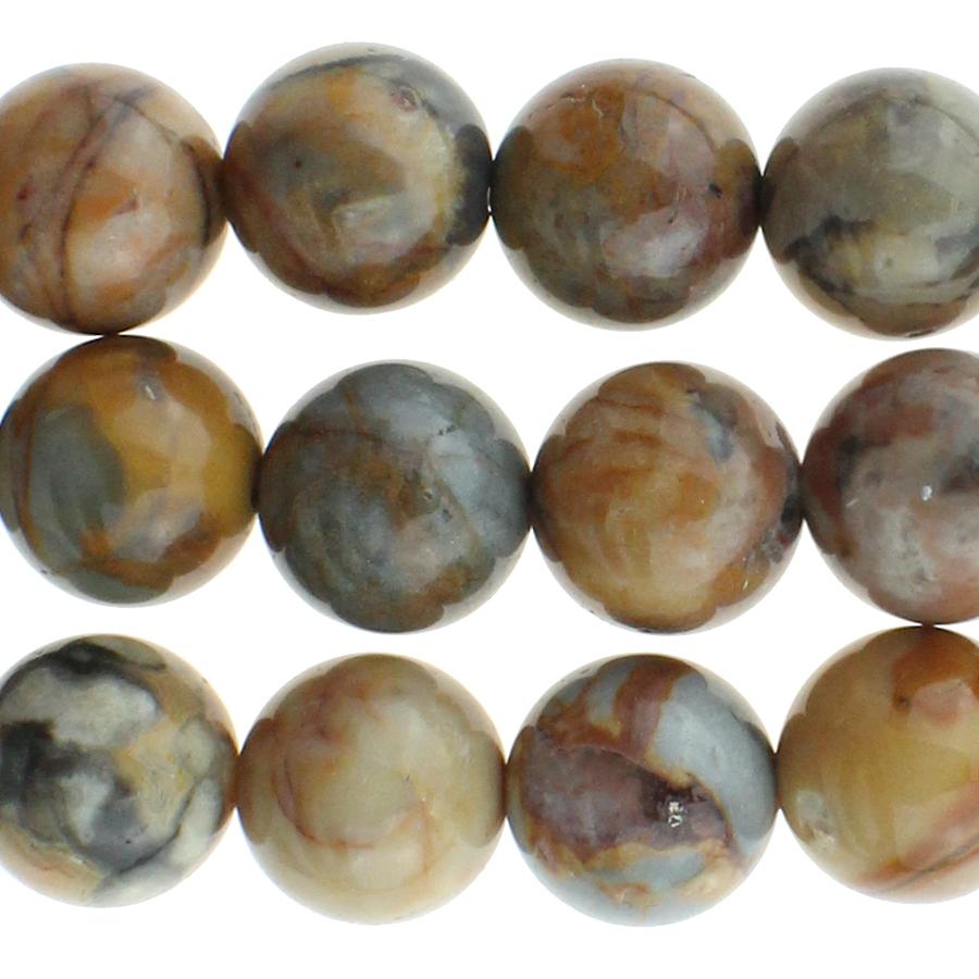 Venus Jasper 10mm Round 8-Inch - Goody Beads