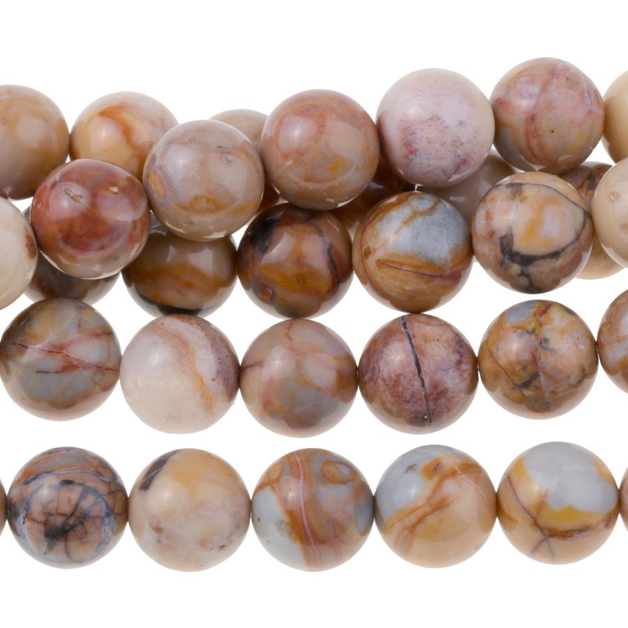 Venus Jasper 6mm Round 8-Inch - Goody Beads