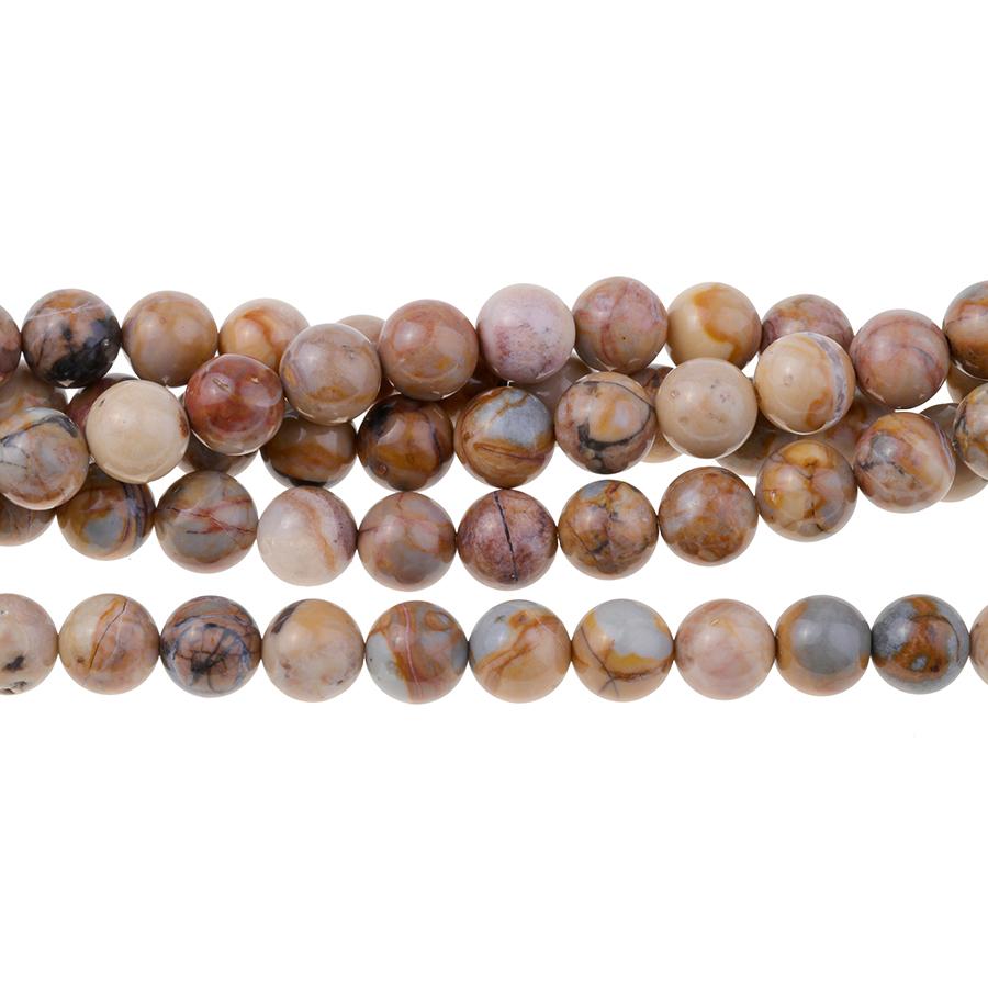 Venus Jasper 6mm Round 8-Inch - Goody Beads