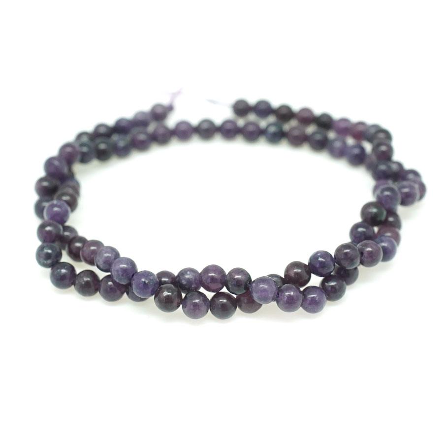 Violet Lepidolite (Natural) 4mm Round - 15-16"