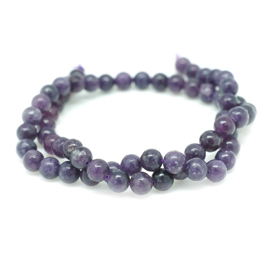 Violet Lepidolite (Natural) 6mm Round - 15-16"