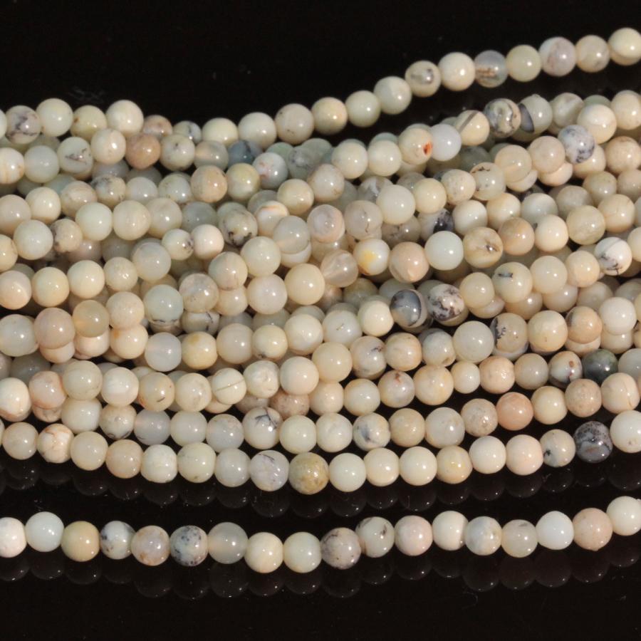 White African Opal 2mm Round 15-16 Inch