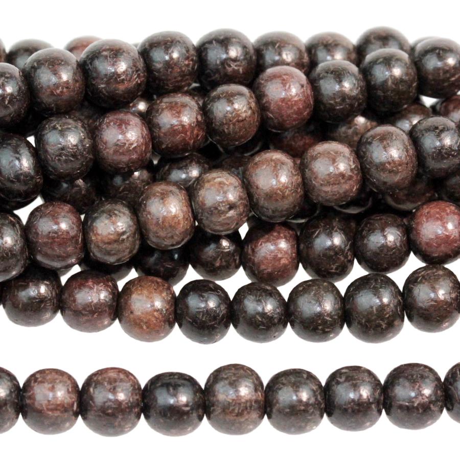 Black Kamagong (Ebony) 4mm Round 15-16 Inch - Goody Beads