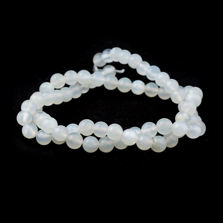 White Moonstone 6mm Round - 15-16 Inch