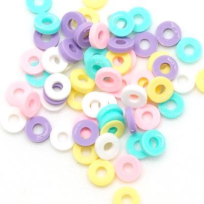 4mm Vinyl/Vulcanite Heishi Beads – Mixed Colors (Lavender)