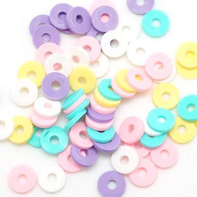 6mm Vinyl/Vulcanite Heishi Beads – Mixed Colors (Lavender)