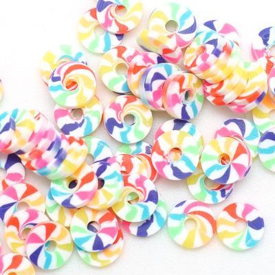 6mm Vinyl/Vulcanite Heishi Beads – Mixed Colors (Candy)